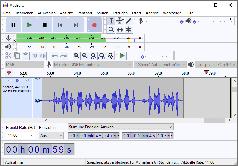 Audacity-kostenloser-Audio-Editor