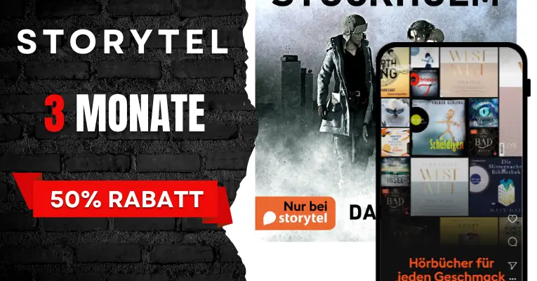 Storytel Unlimited 50 % Rabatt für 3 Monate