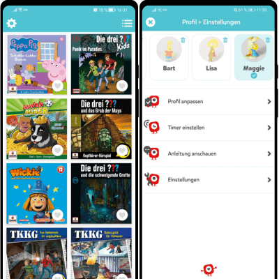 Ooigo Hörspiel App für Kinder - wurde eingestellt